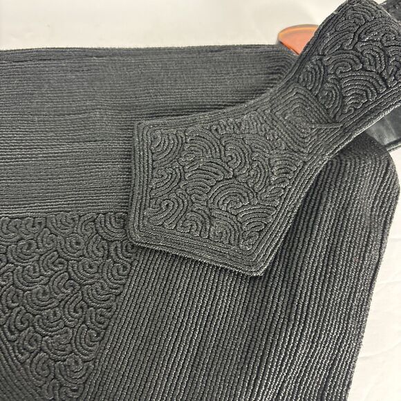 Genuine Corde' by Luxor Handbag Purse Triangular Black Handle Strap - Picture 8 of 16